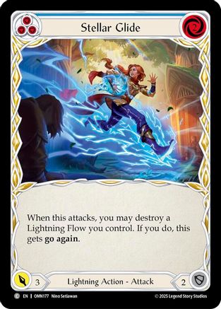 Stellar Glide (Blue) (OMN177) - Omens of the Third Age Rainbow Foil