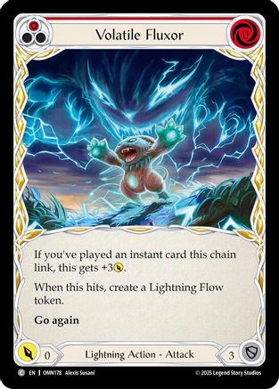 Volatile Fluxor (Red) (OMN178) - Omens of the Third Age Rainbow Foil