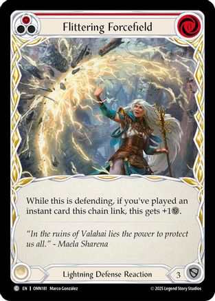 Flittering Forcefield (Red) (OMN181) - Omens of the Third Age