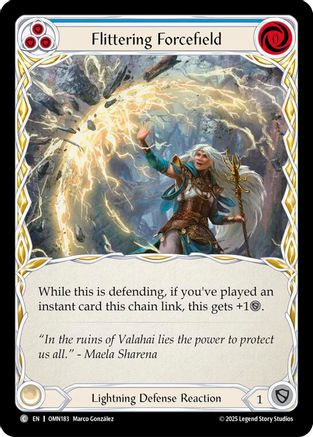 Flittering Forcefield (Blue) (OMN183) - Omens of the Third Age