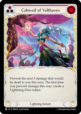 Calmveil Of Volthaven (Red) (OMN184) - Omens of the Third Age