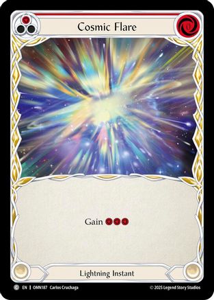 Cosmic Flare (Red) (OMN187) - Omens of the Third Age Rainbow Foil
