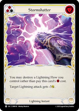 Stormshatter (Yellow) (OMN191) - Omens of the Third Age Rainbow Foil