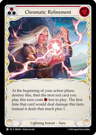 Chromatic Refinement (Red) (OMN193) - Omens of the Third Age Rainbow Foil