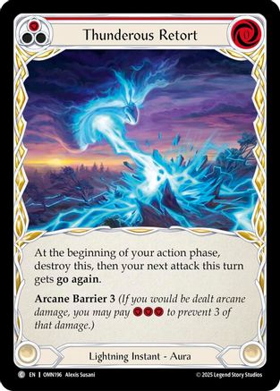 Thunderous Retort (Red) (OMN196) - Omens of the Third Age