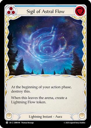 Sigil Of Astral Flow (Blue) (OMN199) - Omens of the Third Age
