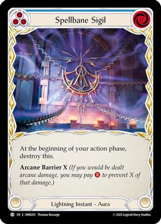 Spellbane Sigil (Blue) (OMN201) - Omens of the Third Age