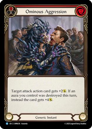 Ominous Aggression (Red) (OMN216) - Omens of the Third Age