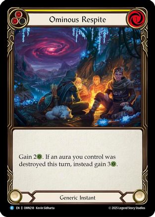 Ominous Respite (Yellow) (OMN218) - Omens of the Third Age