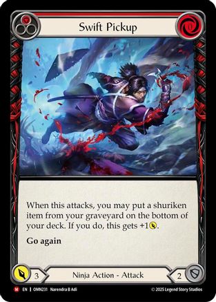 Swift Pickup (Red) (OMN231) - Omens of the Third Age