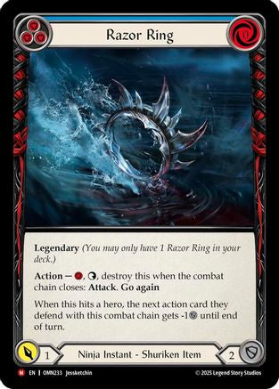 Razor Ring (Blue) (OMN233) - Omens of the Third Age