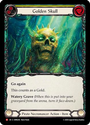 Golden Skull (Yellow) (OMN240) - Omens of the Third Age