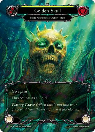Golden Skull (Yellow) (Marvel) (OMN240) - Omens of the Third Age Cold Foil