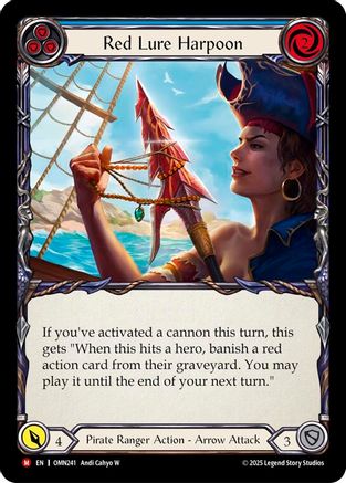 Red Lure Harpoon (Blue) (OMN241) - Omens of the Third Age Rainbow Foil