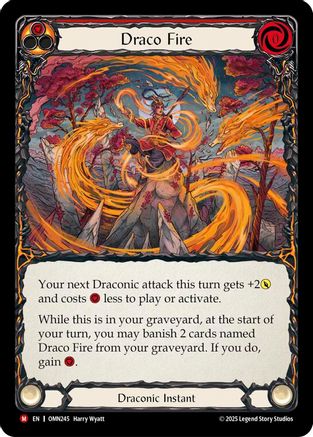 Draco Fire (Red) (OMN245) - Omens of the Third Age Rainbow Foil