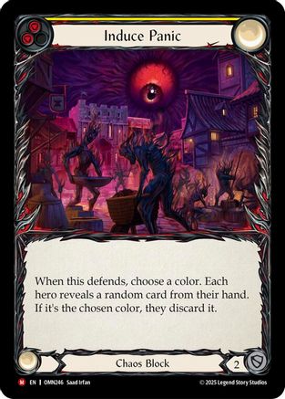 Induce Panic (Yellow) (OMN246) - Omens of the Third Age