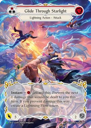 Glide Through Starlight (Red) (LGS451) - Flesh and Blood: Promo Cards Cold Foil