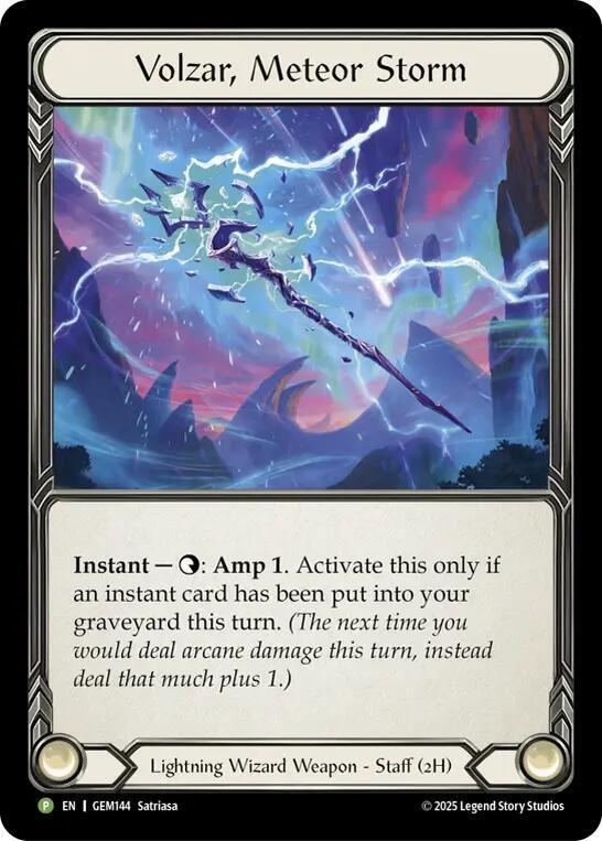 Volzar, Meteor Storm Cold Foil Promo