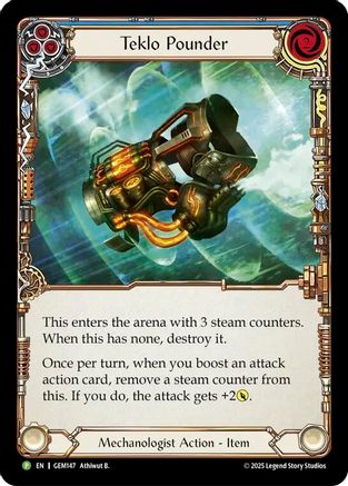 Teklo Pounder (Blue) (GEM147) - Gem Pack 5 Cold Foil