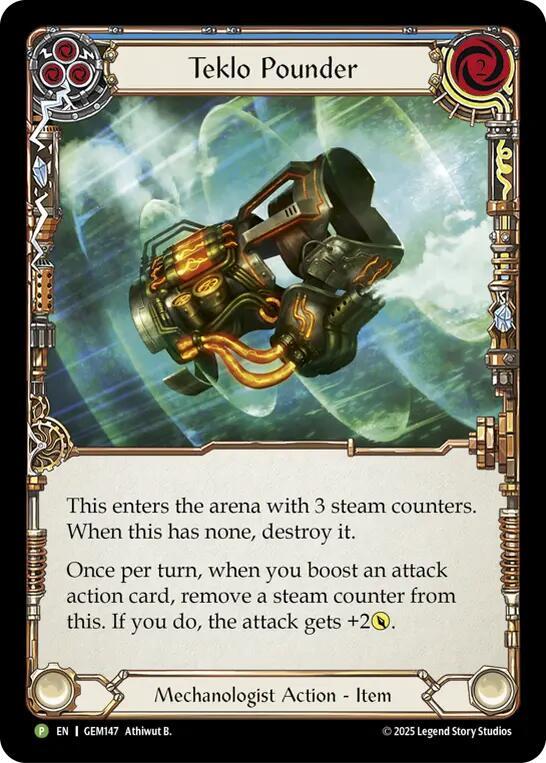 Teklo Pounder (Blue) Cold Foil Promo