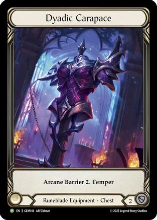 Dyadic Carapace (GEM149) - Gem Pack 5 Rainbow Foil