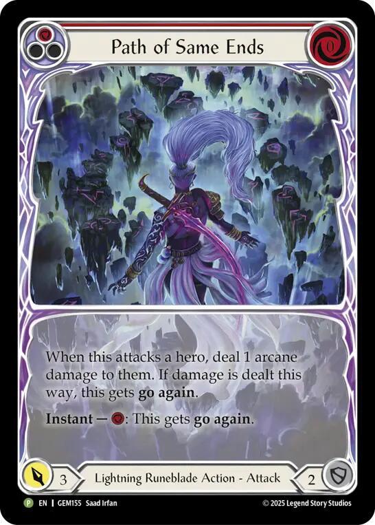 Path of Same Ends (Red) Rainbow Foil Promo