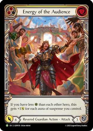 Energy of the Audience (Yellow) (GEM159) - Gem Pack 5 Rainbow Foil