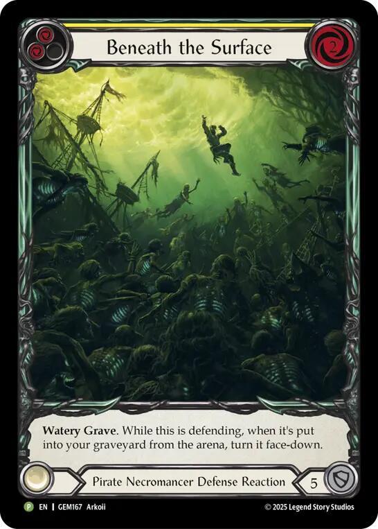 Beneath the Surface (Yellow) Rainbow Foil Promo