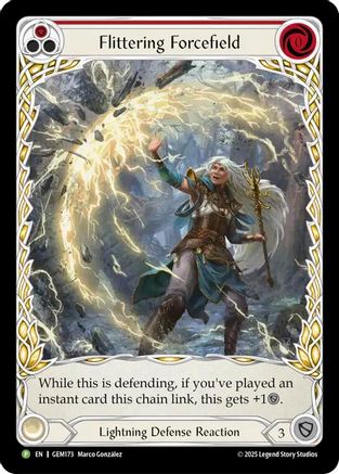 Flittering Forcefield (Red) (GEM173) - Gem Pack 5