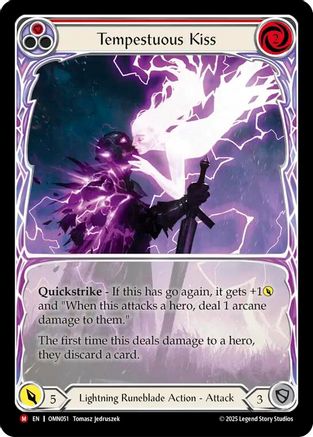 Tempestuous Kiss (Extended Art) (OMN051) - Omens of the Third Age Cold Foil