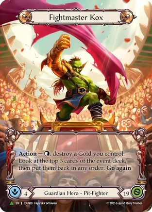 Fightmaster Kox (Marvel) - JDG069 (JDG069) - Flesh and Blood: Promo Cards Cold Foil