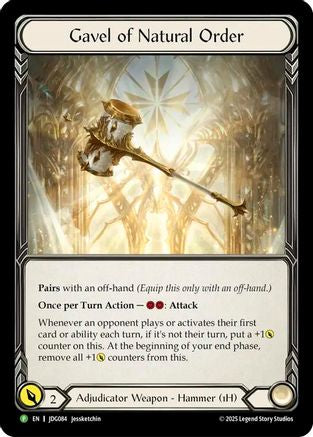 Gavel of Natural Order - JDG084 (JDG084) - Flesh and Blood: Promo Cards
