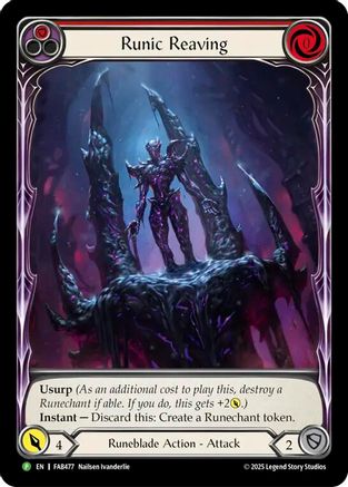 Runic Reaving - FAB477 (FAB477) - Flesh and Blood: Promo Cards Rainbow Foil