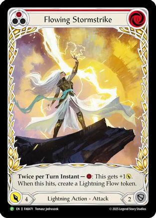 Flowing Stormstrike - FAB471 (FAB471) - Flesh and Blood: Promo Cards Rainbow Foil