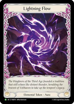 Lightning Flow (B) - FAB470 (FAB470) - Flesh and Blood: Promo Cards Rainbow Foil