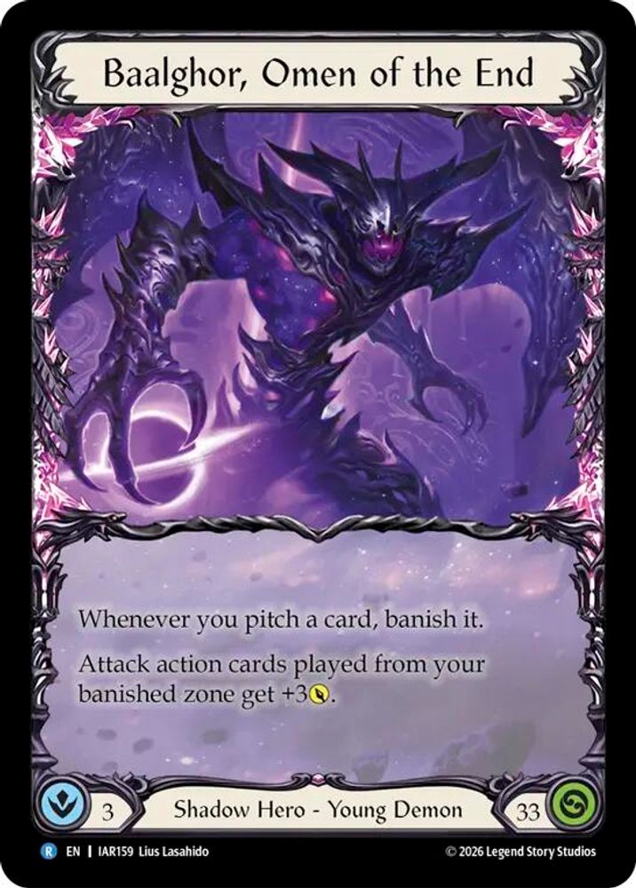 Baalghor, Omen of the End (IAR159)  Rainbow Foil