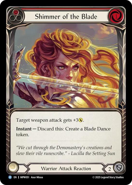 Shimmer of the Blade Rainbow Foil