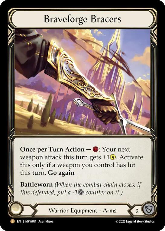 Braveforge Bracers MPW rainbow Foil