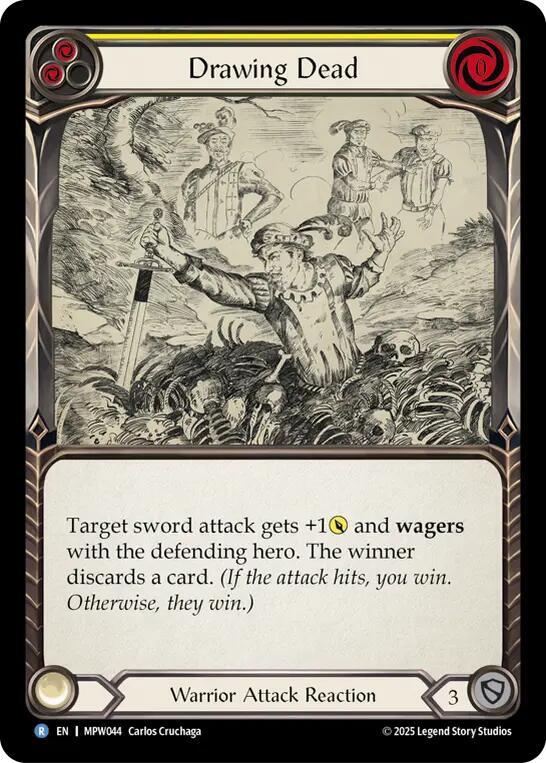 Drawing Dead (Yellow) Rainbow Foil