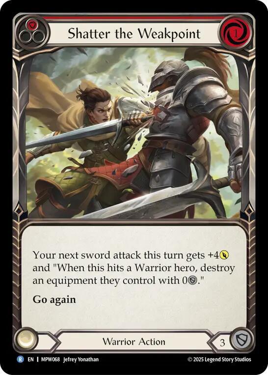 Shatter the Weakpoint (Red) Rainbow Foil