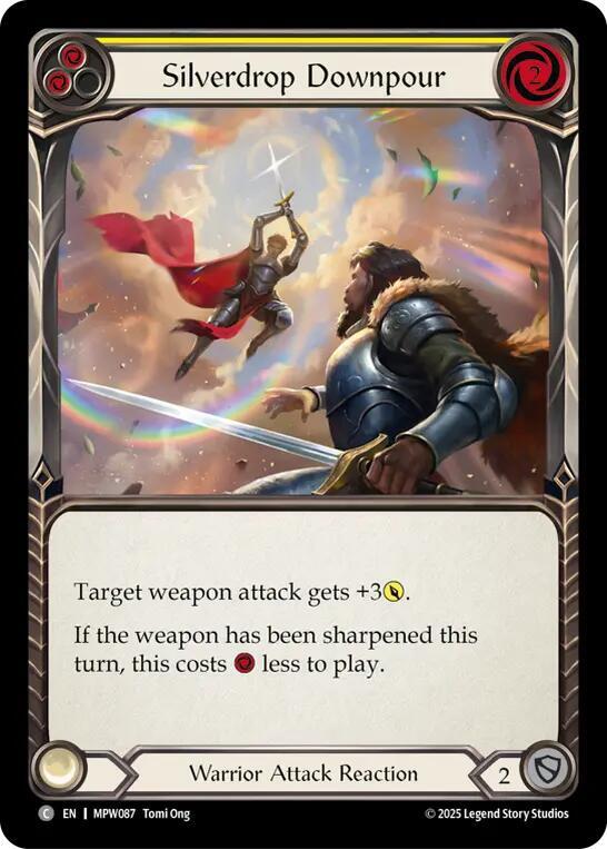 Silverdrop Downpour (Yellow) Rainbow Foil