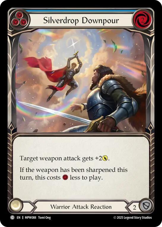 Silverdrop Downpour (Blue) Rainbow Foil