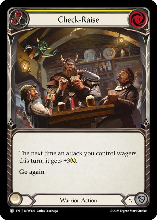 Check-Raise (Yellow) Rainbow Foil