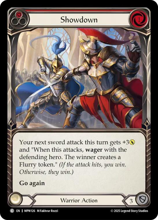 Showdown (Red) Rainbow Foil