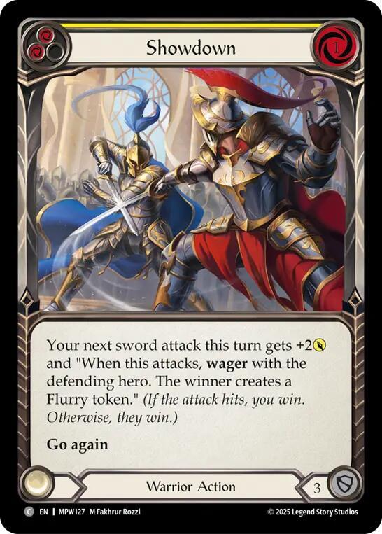 Showdown (Yellow) Rainbow Foil