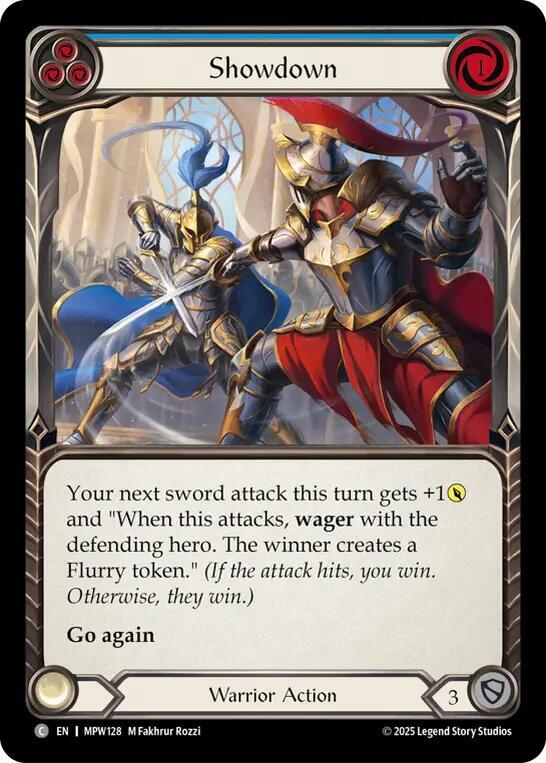 Showdown (Blue) Rainbow Foil
