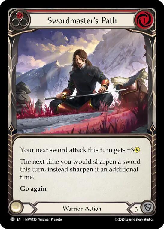 Swordmaster's Path (Red) Rainbow Foil