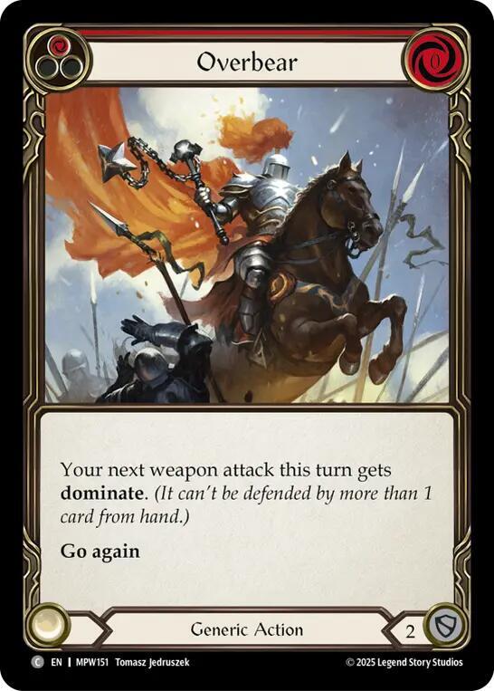 Overbear (Red) Rainbow Foil