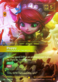 Poppy - Defender of the Meek (Alternate Art) Promo