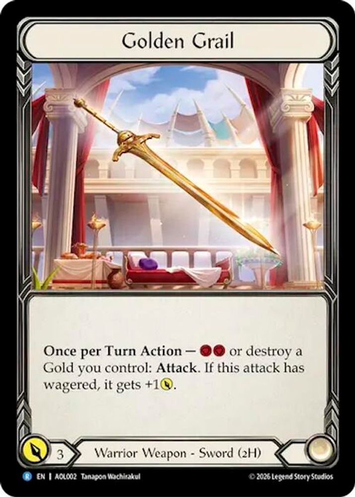 Golden Grail (AOL002)  Rainbow Foil